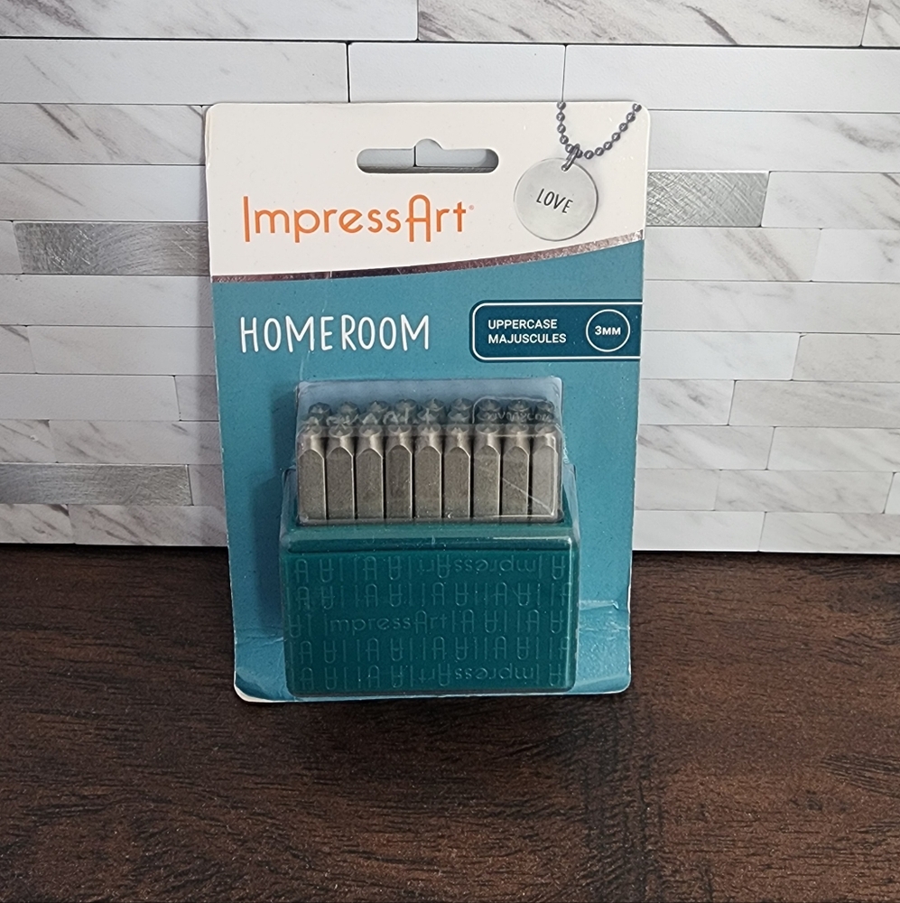 ImpressArt Uppercase Homeroom Letter Stamp Sets, 3mm
